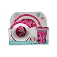 thumbnail image 1 of Disney Baby Girls' 3-Piece Minnie Mouse Dinner Time Set - Pink, One Size, 1 of 2
