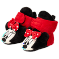 thumbnail image 1 of Disney Baby Girls' Minnie Mouse Booties - Soft Fleece Slippers Socks (Newborn/Infant), 1 of 7