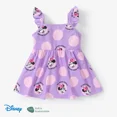 thumbnail image 1 of Disney Baby Girls Minnie Mouse Graphic Ruffled Sleeve Purple Dress (Girls), Size 3M-6T, 1 of 6