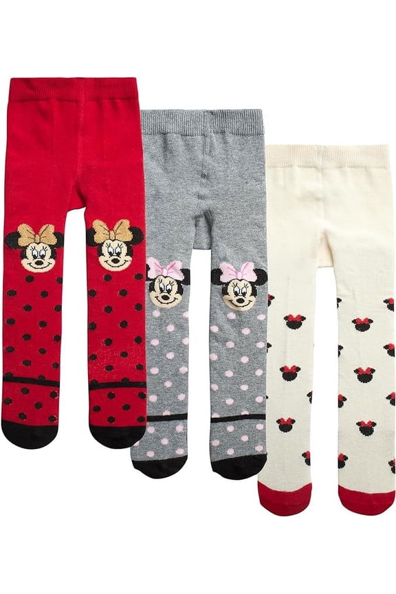 Baby Girls' Minnie Mouse Leggings Tights - Stockings Pantyhose for Newborns/Infants (0-24M)