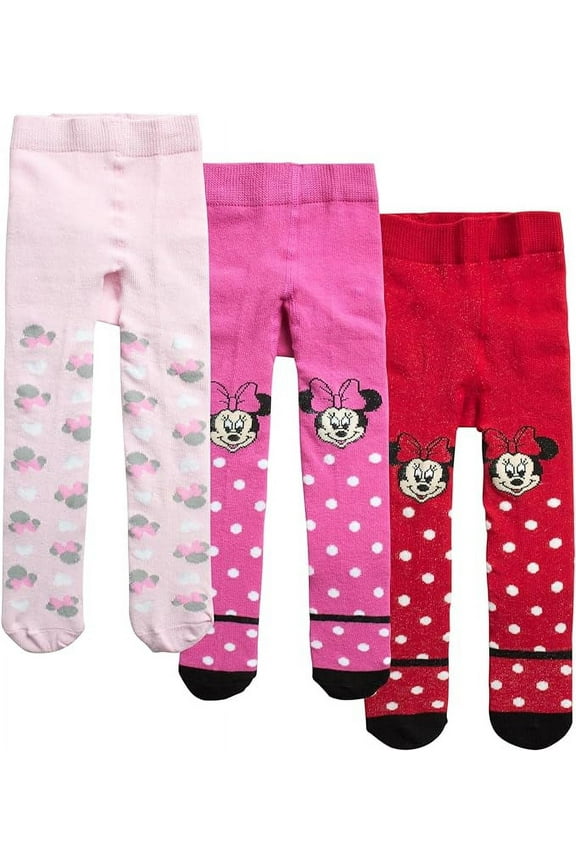 Baby Girls' Minnie Mouse Leggings Tights - Stockings Pantyhose for Newborns/Infants (0-24M)