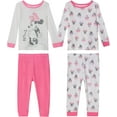 thumbnail image 1 of Disney Baby Girls' Minnie Mouse Snug Fit Cotton Pajamas, 1 of 7