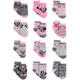 thumbnail image 1 of Disney Baby Girls' Socks - 12 Pack Minnie Mouse, Daisy, Princess Socks (Newborn/Infant), 1 of 7