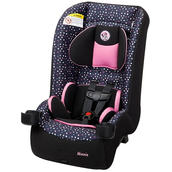 Disney Baby Jive 2 in 1 Convertible Car Seat, Minnie Dot Party, Infant & Toddler, Unisex