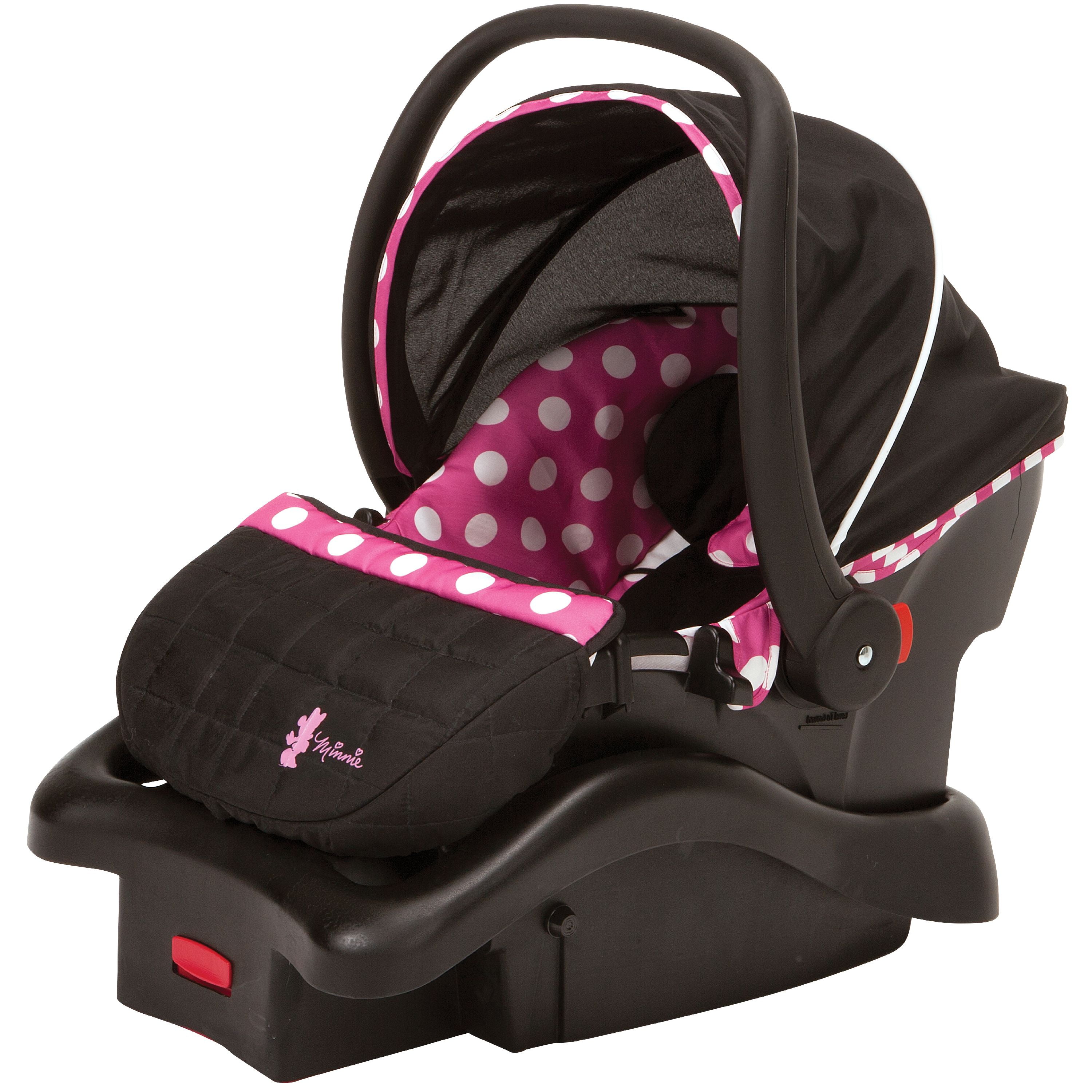 Disney Baby Light 'n Comfy 22 Luxe Infant Car Seat, Side Impact Protection with Infant Insert