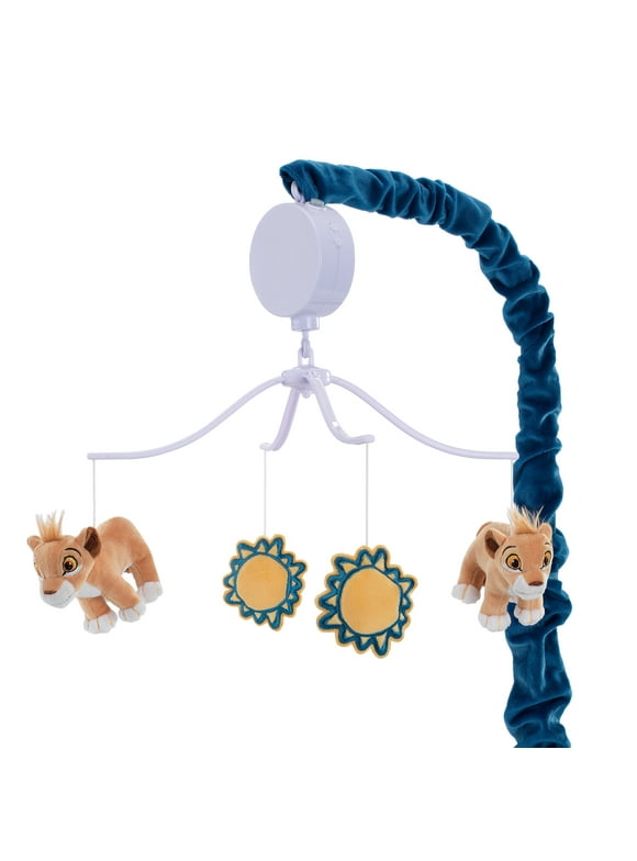 Disney Baby Lion King Adventure Musical Baby Crib Mobile by Lambs & Ivy - Blue