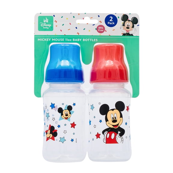 Disney Baby Mickey Mouse Baby Bottles 11oz , Red