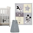 Disney Baby Mickey Mouse Gray/Yellow 4Piece Crib Bedding Set by Lambs