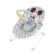 Bright Starts Disney Baby Mickey Mouse Happy Triangles Cradling Baby Bouncer, Infants Ages 0-6 Months