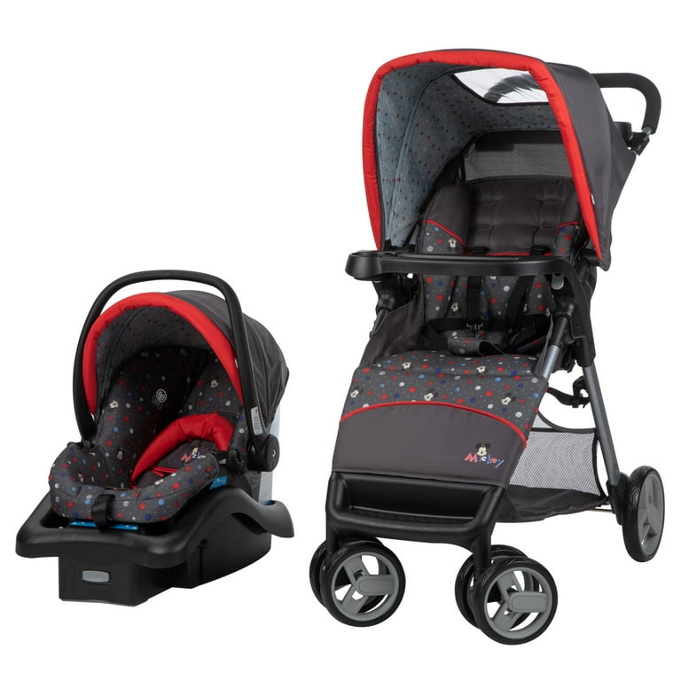 Minnie mouse car seat and stroller set hotsell