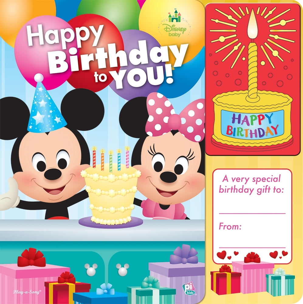 Pre-Owned Birthday Book Disney Baby: Happy Birthday to You!: Happy Birthday to You! (Board book) 1503736075 9781503736078