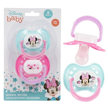 Disneybaby Minnie Mouse 2 Piece Blue & Pink Orthodontic Pacifiers Infant