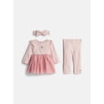 thumbnail image 1 of Disney Baby Wishes + Dreams Minnie Mouse Tulle Top and Leggings Set with Headband, 3-Piece, Sizes 0/3M-18M, 1 of 3