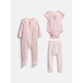 thumbnail image 1 of Disney Baby Wishes + Dreams Minnie Mouse Sleep and Play Set, 3-Piece, Sizes Newborn-6/9M, 1 of 13