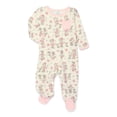 thumbnail image 1 of Disney Baby Minnie Mouse Newborn Baby Girls Footed One-Piece Sleep N Play, Sizes 0M-6M, 1 of 6