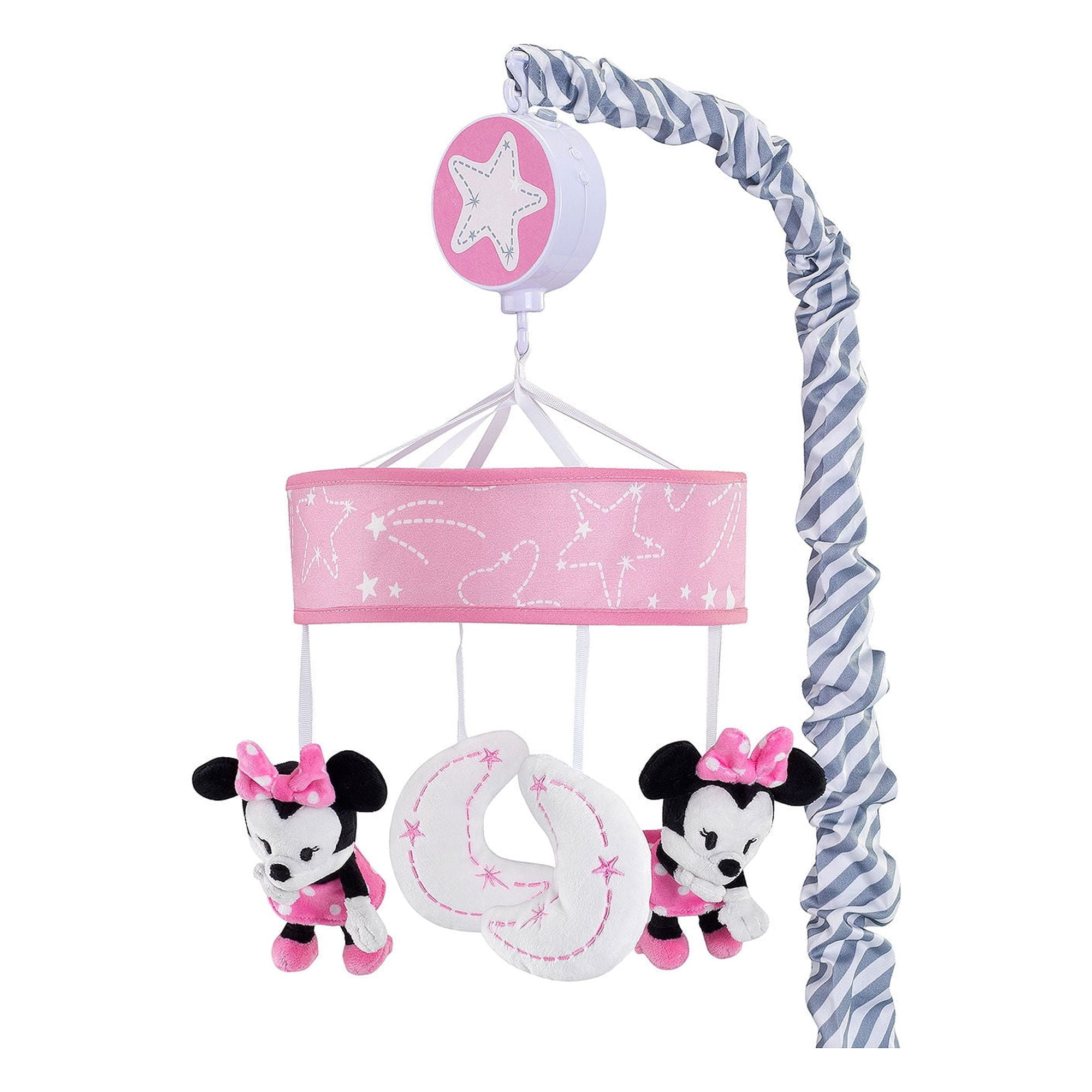 Bow shaped baby carriage toys: crib, music animal mobile music