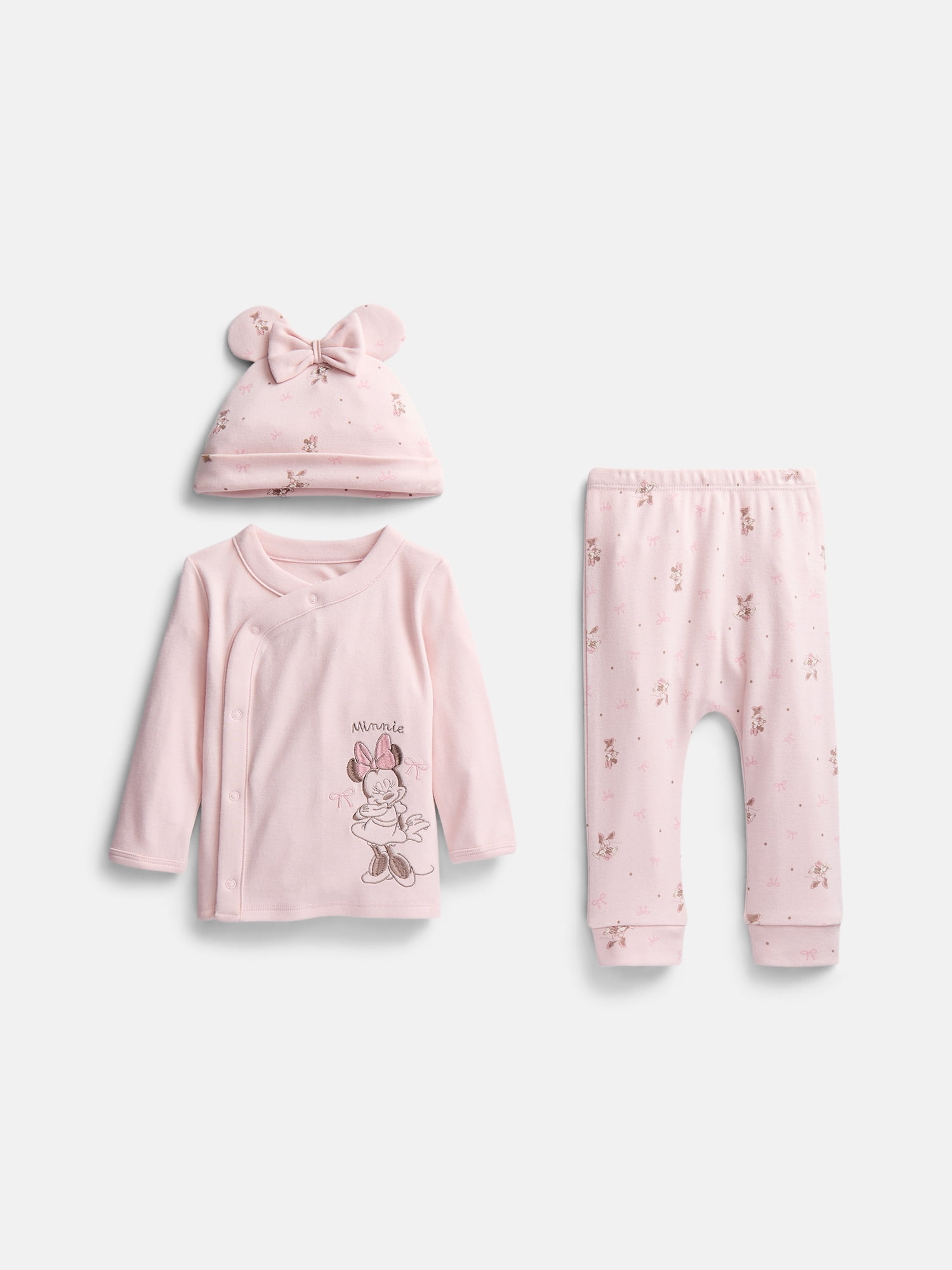 Disney Baby Wishes + Dreams Minnie Mouse Take Me Home Set, 3-Piece, Sizes Preemie 6/9M