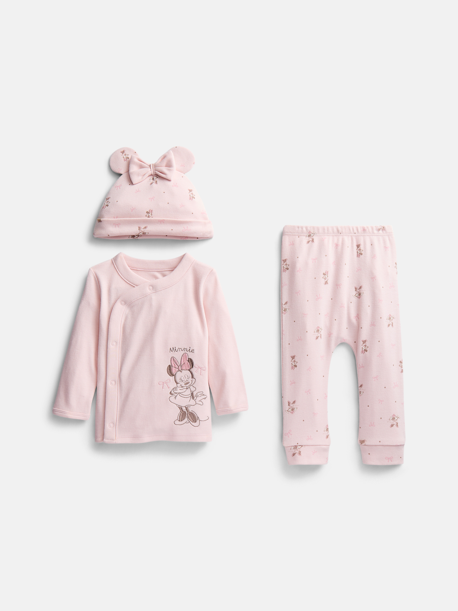 Set Disney Baby Wishes + Dreams Minnie Mouse Take Me Home, 3 piezas, tallas preemie 6/9M