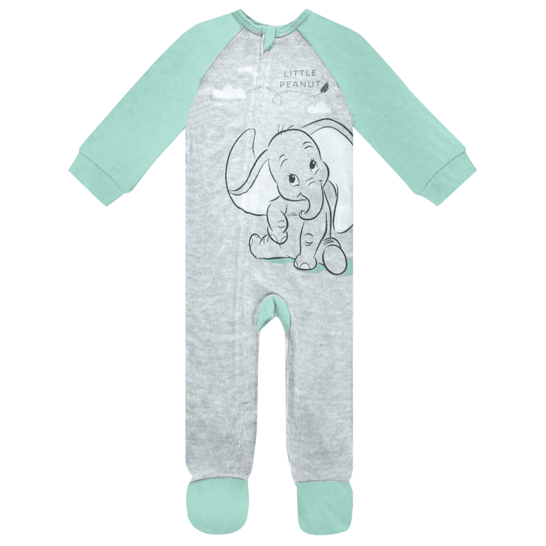 Newborn Dumbo Baby Onesie Disney Baby Onesie Zip-Up Sleeper Dumbo