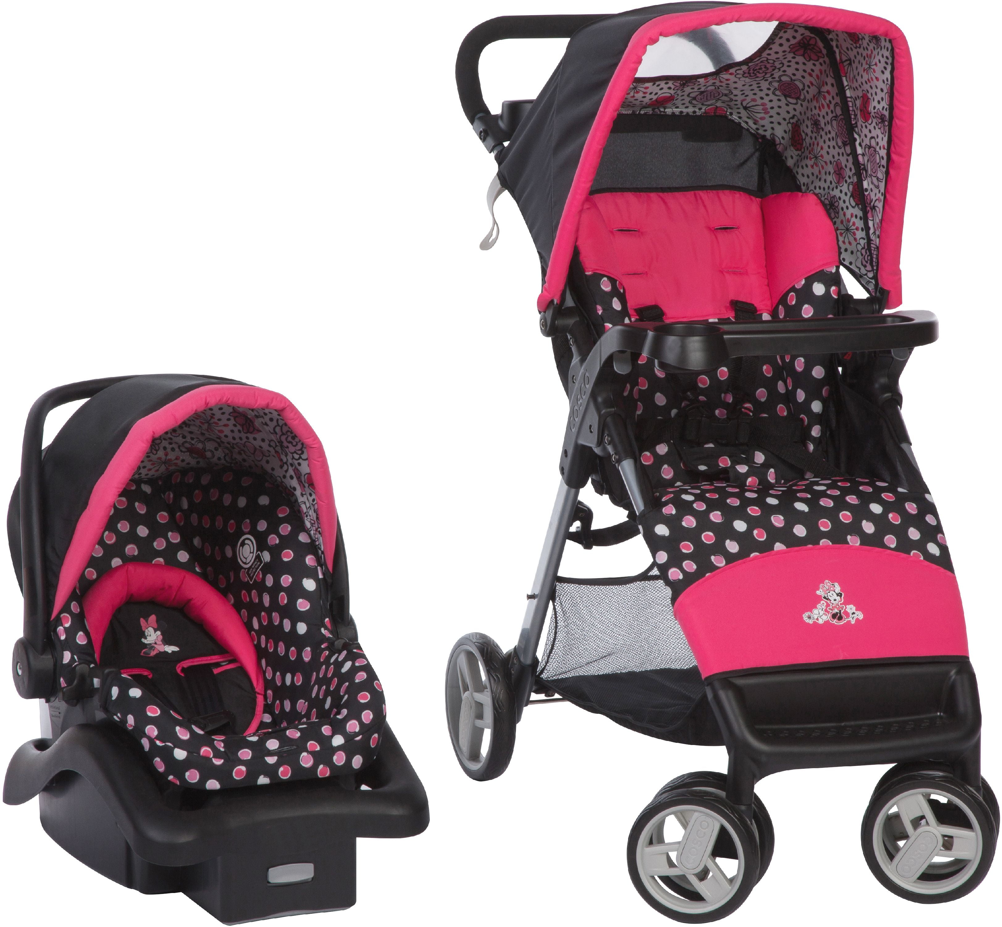 Disney Baby Simple Fold LX Travel System Stroller with Rear-Facing