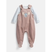 Disney Baby Wishes + Dreams Stitch Footed Overall Set, 2-Piece, Sizes Newborn-6/9M