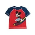 thumbnail image 1 of Disney Baby & Toddler Boys' Mickey Mouse Surfboard Rash Guard, Sizes 24M-6, 1 of 2