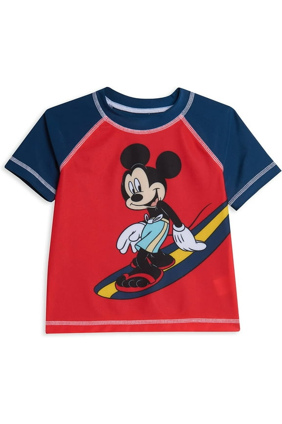 Baby & Toddler Boys' Mickey Mouse Surfboard Rash Guard, Sizes 24M-6