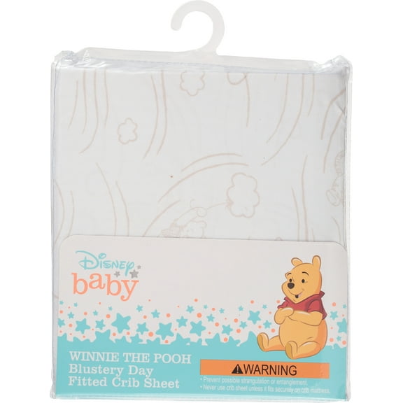 Disney Winnie the Pooh - Blustery Day Fitted Crib Sheet