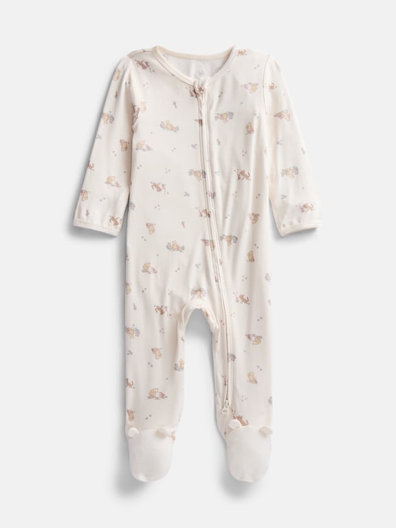 Disney Baby Wishes + Dreams Winnie the Pooh Footed Sleep N Play, Sizes Preemie-6/9 Months