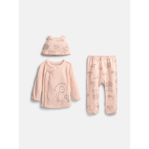 Disney Baby Winnie the Pooh Take Me Home Set, 3-Piece, Sizes Preemie 6/9M