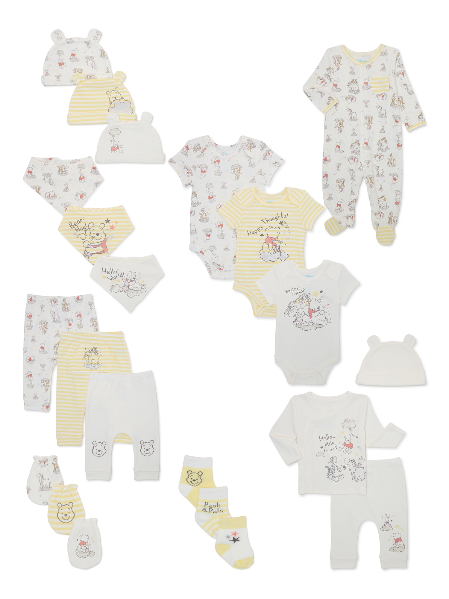 Lot de 2 bodies bébé garçon Disney® Winnie l'ourson - vanille, Bébé