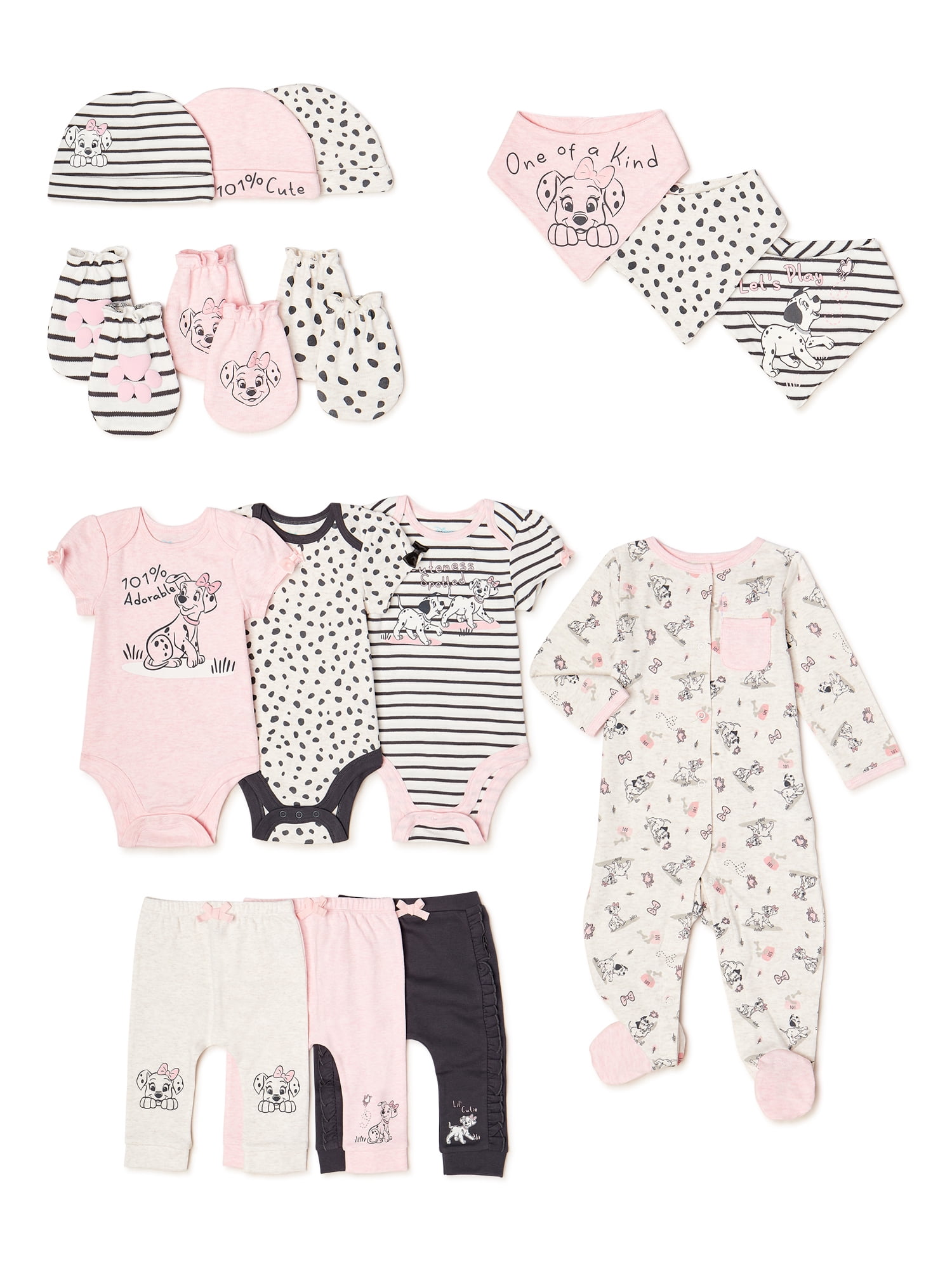 Disney Baby Wishes + Dreams Baby Girl 101 Dalmations Outfit Set, 16 ...