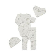 Disney Baby Wishes and Dreams Character Baby Allover Print Take Me Home Set, 4-Piece, Sizes Preemie-6/9 Months