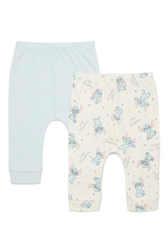 Disney Baby Wishes and Dreams Character Infant Baby Jogger Pants, 2-Pack, Sizes Newborn-18 Months