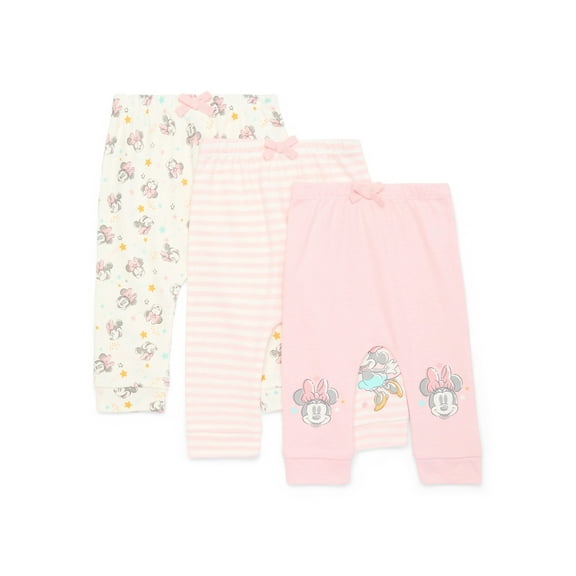 Disney Baby Wishes + Dreams Character Infant Baby Jogger Pants, 3-Pack, Sizes Newborn-12 Months