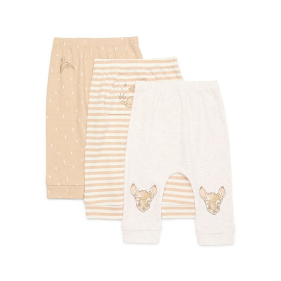 Disney Baby Wishes + Dreams Character Infant Baby Jogger Pants, 3-Pack, Sizes Newborn-12 Months