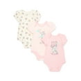 thumbnail image 1 of Disney Baby Wishes + Dreams Character Infant Baby Short Sleeve Bodysuits, 3-Pack, Sizes Newborn-12 Months, 1 of 12