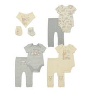 Disney Baby Wishes + Dreams Layette Winnie the Pooh Shower Gift Set, 9-Piece, Sizes NB-12M