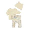 thumbnail image 1 of Disney Baby Wishes + Dreams Winnie the Pooh Infant Baby Take Me Home Hat, Long-Sleeve Tee, and Pants Outfit Set, 3-Piece Sizes Preemie-6 Months, 1 of 6
