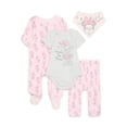 thumbnail image 1 of Disney Baby Wishes and Dreams Character Baby Layette Newborn Essentials Gift Set, 4-Piece, Sizes Newborn-6/9 Months, 1 of 7