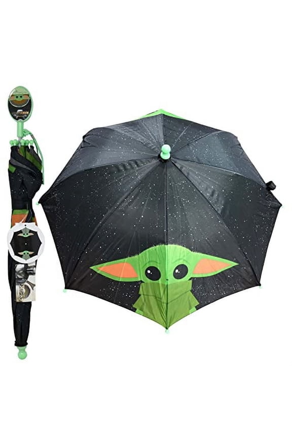 Baby Yoda Mandalorian Umbrella w/Clamshell Handle
