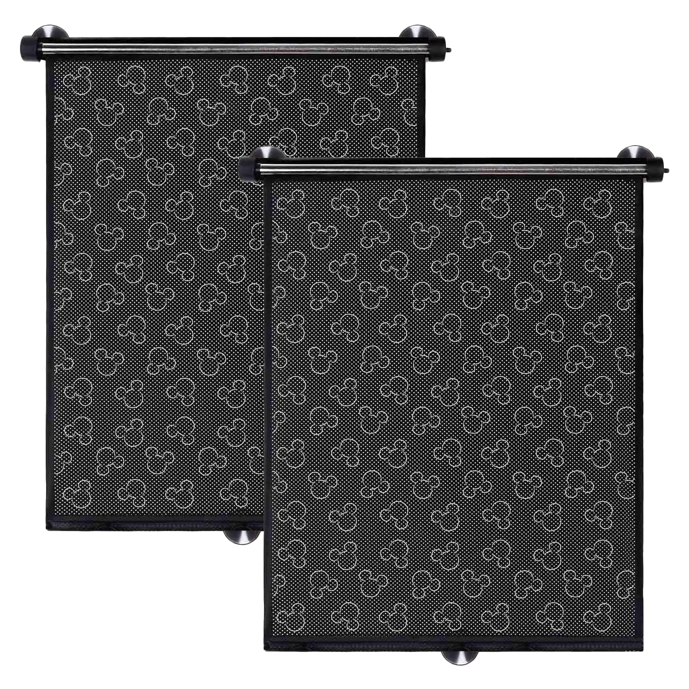 Disney Baby by J.L. Childress Roller Car Side Window Shades - Retractable Sun Shade Cover for Babies & Kids, 2 Pack
