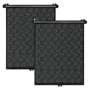 Disney Baby by J.L. Childress Roller Car Side Window Shades - Retractable Sun Shade Cover for Babies & Kids, 2 Pack