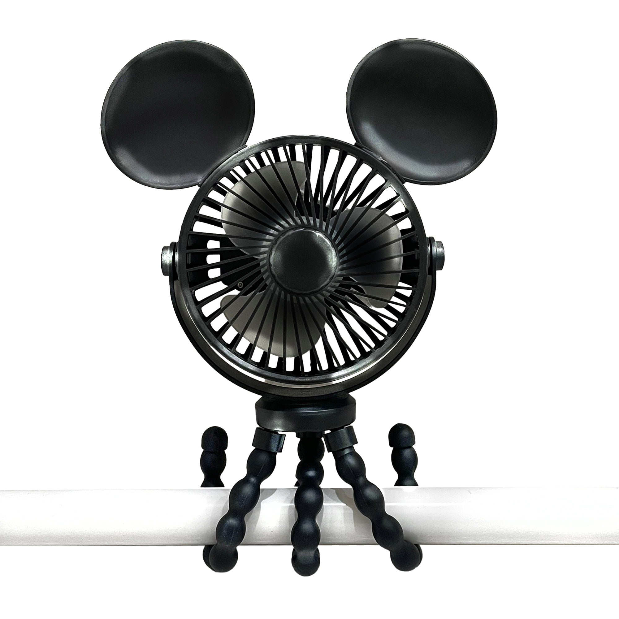 Disney Baby by J.L. Childress Mickey Mouse Stroller Fan - Tripod Clip On Fan for Baby & Kids with 3 Speeds & 360 Rotation