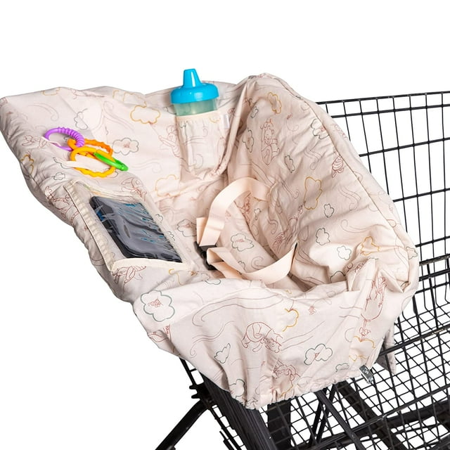 Disney Baby by J.L. Childress Shopping Cart & High Chair Cover for Baby to Toddler,Winnie The