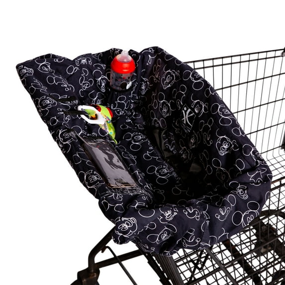 Disney Baby by J.L. Childress Shopping Cart & High Chair Cover - For Grocery Carts & Restaurants - Mickey Mouse Black