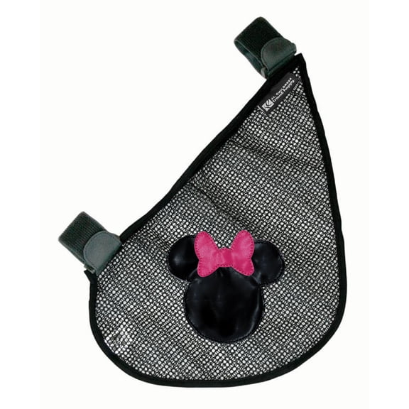Disney Baby by J.L. Childress Side Sling Cargo Net - Stroller Organizer Accessory, Mesh Storage Bag, Universal Fit - Minnie Mouse