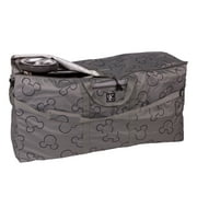 Disney Baby by J.L. Childress Single and Double Stroller Travel Bag, Grey Mickey