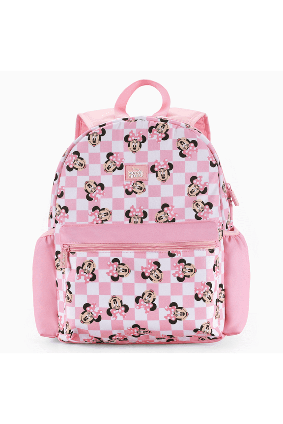 Minnie Mouse Girl Cute Backpack Water Resistant Toddler Backpack School Kids Pink Elementary Bookbag