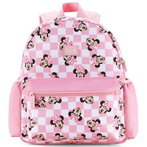 Minnie Mouse Girl Cute Backpack Water Resistant Toddler Backpack School Kids Pink Elementary Bookbag